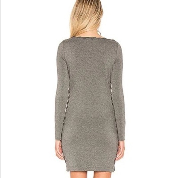 BAILEY 44 Gray Lazy Day Long-sleeve Bodycon Mini Dress Size Small - Picture 3 of 13